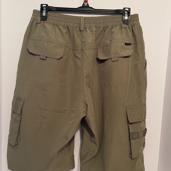Mian Classic Collection Elasticated waist Cargo Short/Pants Size M Army Green - Picture 6 of 7
